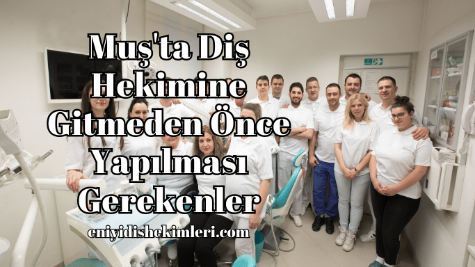 Muş'ta Diş Hekimine Gitmeden Önce Yapılması Gerekenler