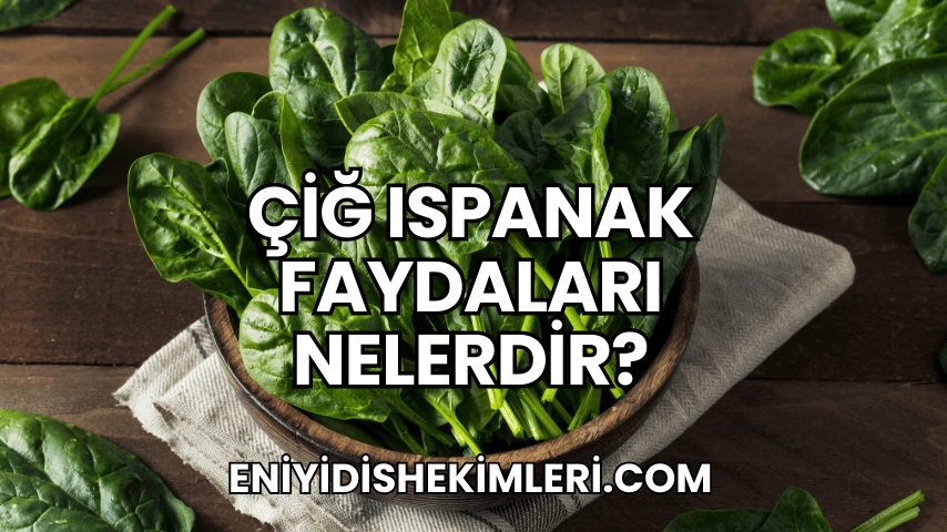 Çiğ Ispanak Faydaları Nelerdir?