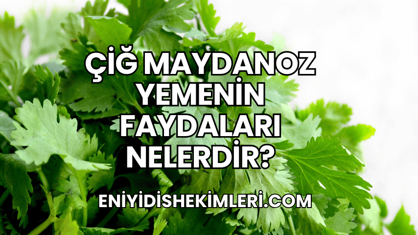 Çiğ Maydanoz Yemenin Faydaları Nelerdir?