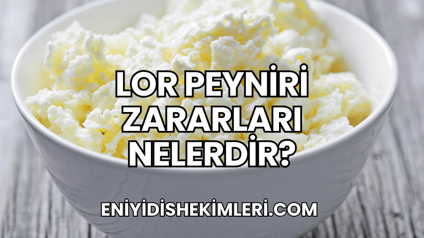 Lor Peyniri Zararları Nelerdir?