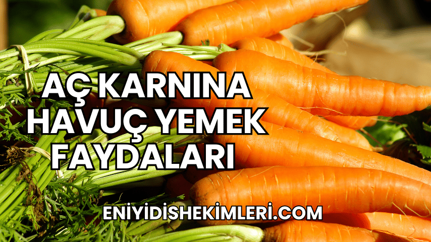 Aç Karnına Havuç Yemek Faydaları