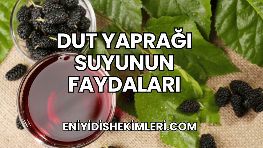 Dut Yaprağı Suyunun Faydaları