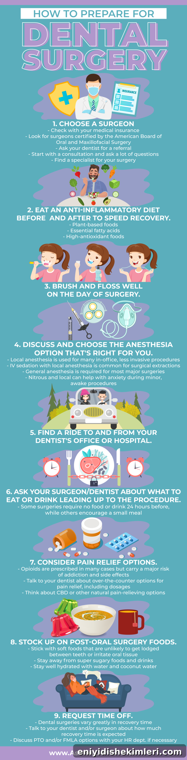 Dental and Oral Surgery: What to Expect for a Fear-Free Visit 3 Steps for preparing for dental surgery before, during, and after
