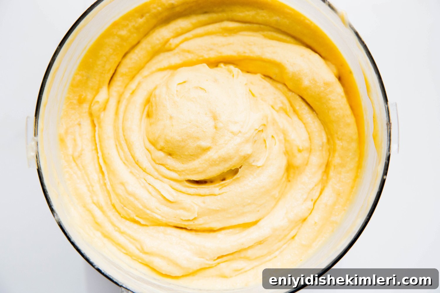 Mango Banana Nice Cream Recipe — Creamy Dairy-Free Mango Banana Dessert 5 Blended fruit mixture